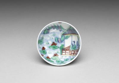 图片[3]-Saucer with wucai polychrome decoration, Ming dynasty, Chenghua reign (1465-1487)-China Archive